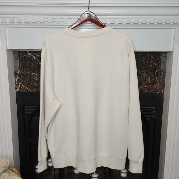 IZOD MENS SOFTEST CREWNECK FLEECE SWEATSHIRT, IVORY XXL - Picture 3 of 6